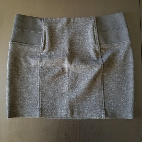BoomBoom Jeans Gray Stretchy Mini Skirt - Picture 2 of 6